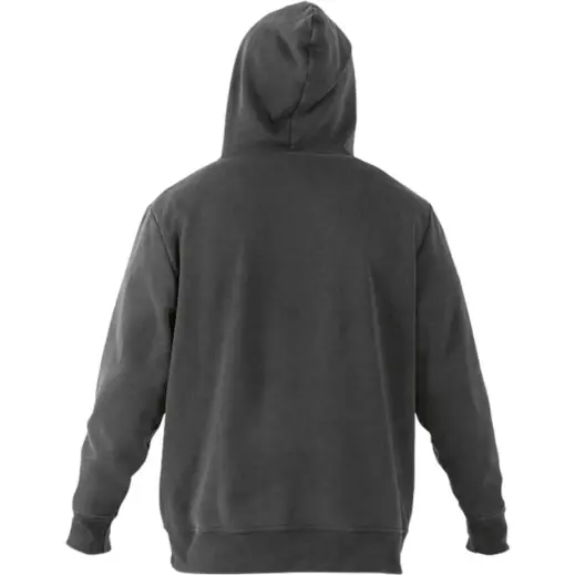 Heritage Washed Hoody Charcoal Back